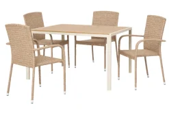 Hagestol Lissabon rotting/metall natur - Sunlife®