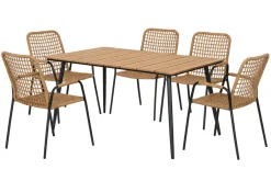 Hagestol Madison svart/natur – Sunlife®