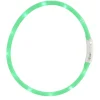 Halsbånd med LED grønn 20-60 cm