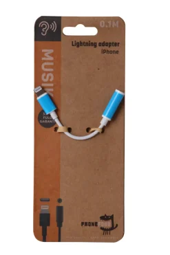 HeadsetLightning til mini jack adapterkabel