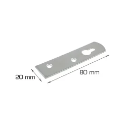 Hektebeslag 80 x 20 mm - 4 stk.