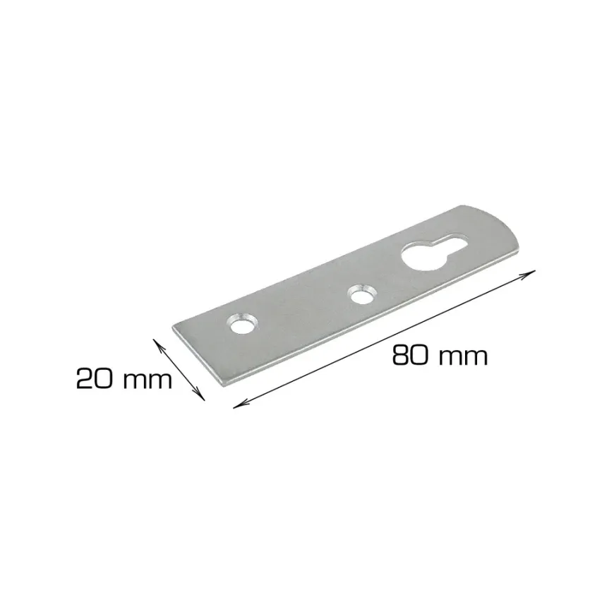 Hektebeslag 80 x 20 mm - 4 stk.