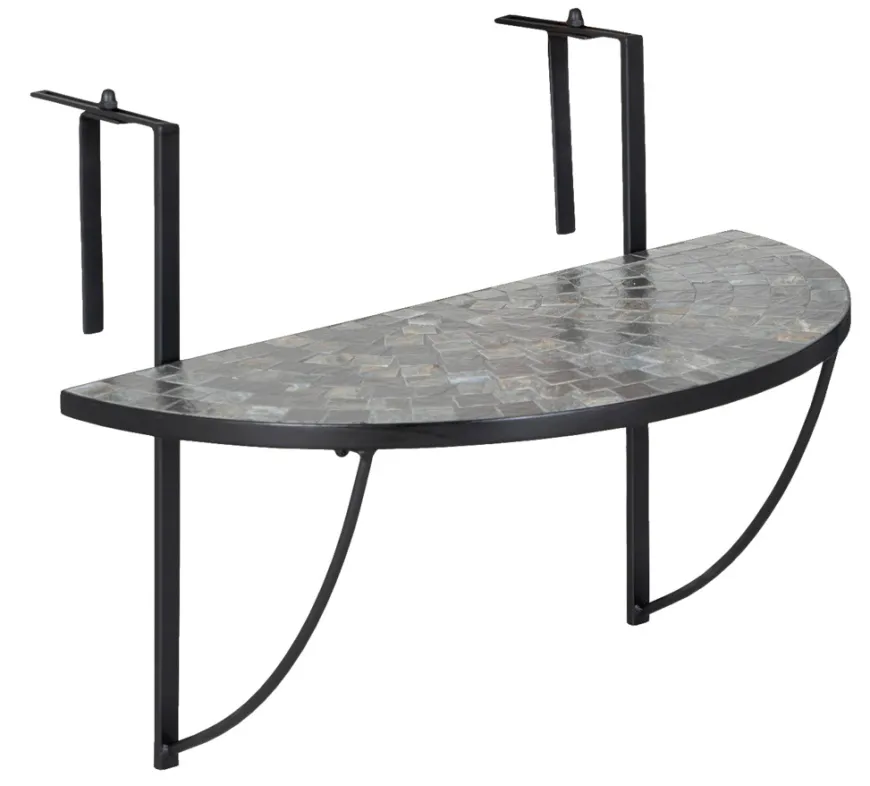 Hengende balkongbord Rom mosaikk 70 x 36 cm - Sunlife®