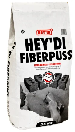 Hey'di Fiberpuss mørtel 20 kg