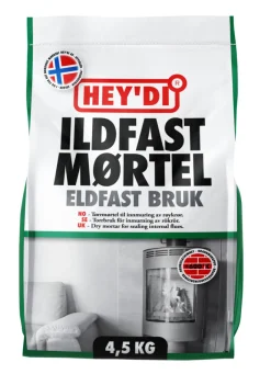 Hey'di Ildfast mørtel 4,5 kg