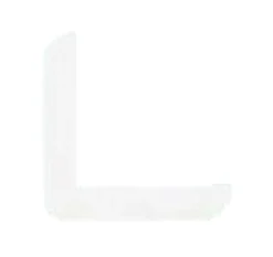 Hjørnelist plast hvit – 31 x 31 x 3000 mm