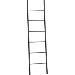 Håndkleholder bambus svart 180 x 45 cm