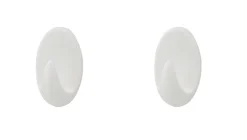 Håndklekrok oval plast large 2 stk. - Target