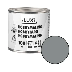 Hobbymaling sølv 100 ml - Luxi