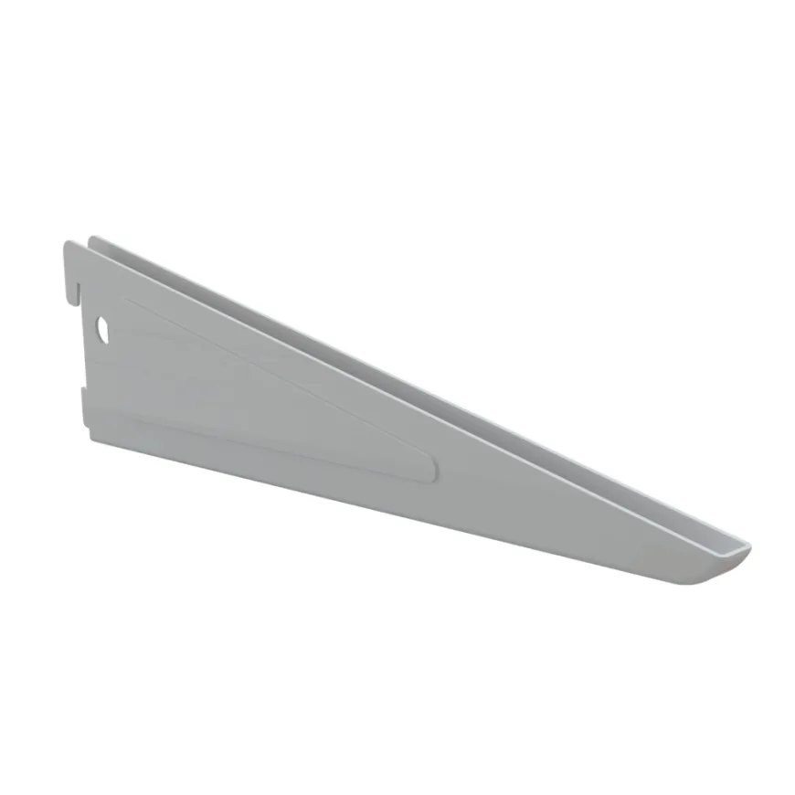 Hylleknekt til veggskinne 370 mm hvit - Integri