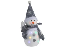 Julefigur med farget LED-lys H35 cm