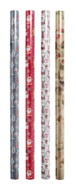Julegavepapir 70 cm x 20 meter assortert