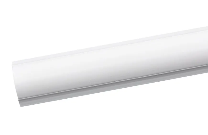 Kabelkanal buet - 2 meter hvit