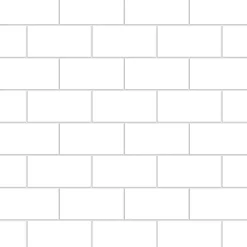 Kitchenline Kjøkkenplate White Brick 610 x 610 mm