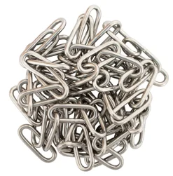 Kjetting langlenket rustfritt stål Ø3 mm x 2 meter