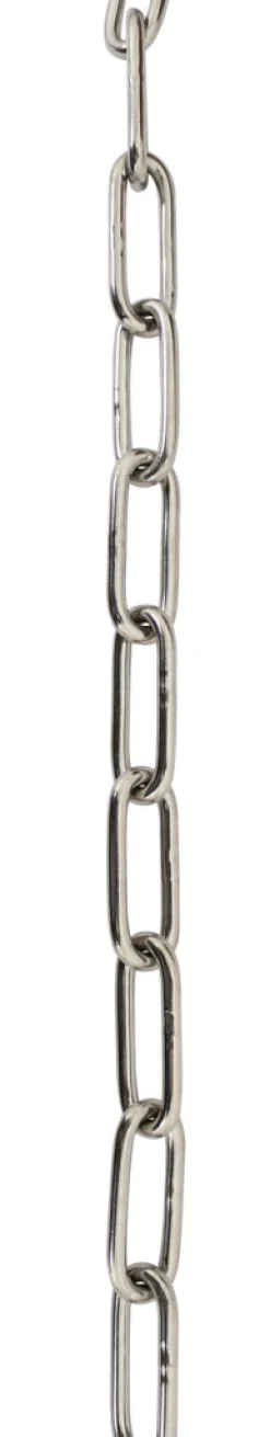 Kjetting langlenket rustfritt stål Ø3 mm x 2 meter