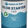 Klor Starter hurtigklor 20 gr tabl. 1 kg - Swim & Fun