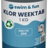 Klor WeekTab langsom klor 1 kg - Swim & Fun