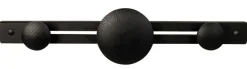 Knagg Ø45 mm svartmalt eik
