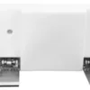 Knaggrekke flex hvit med 6 knagger 48,4 cm