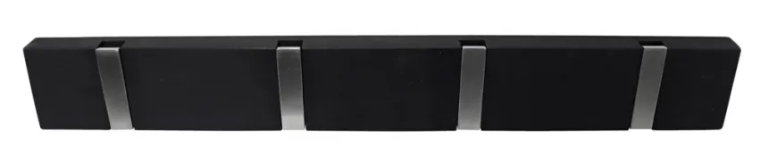 Knaggrekke Flex svart eik 4 kroker 40 cm
