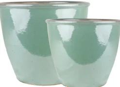 Krukkesett Thia Grønn 2 stk. Ø31,5/25,5 cm Scan-Pot