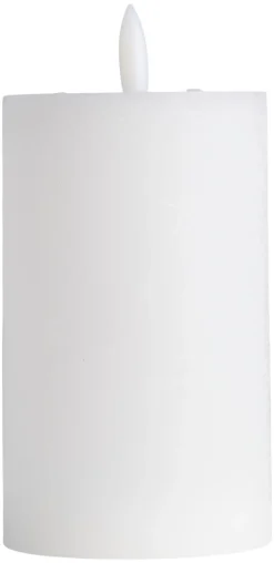 Kubbelys med 3D LED-flamme H12,5 cm