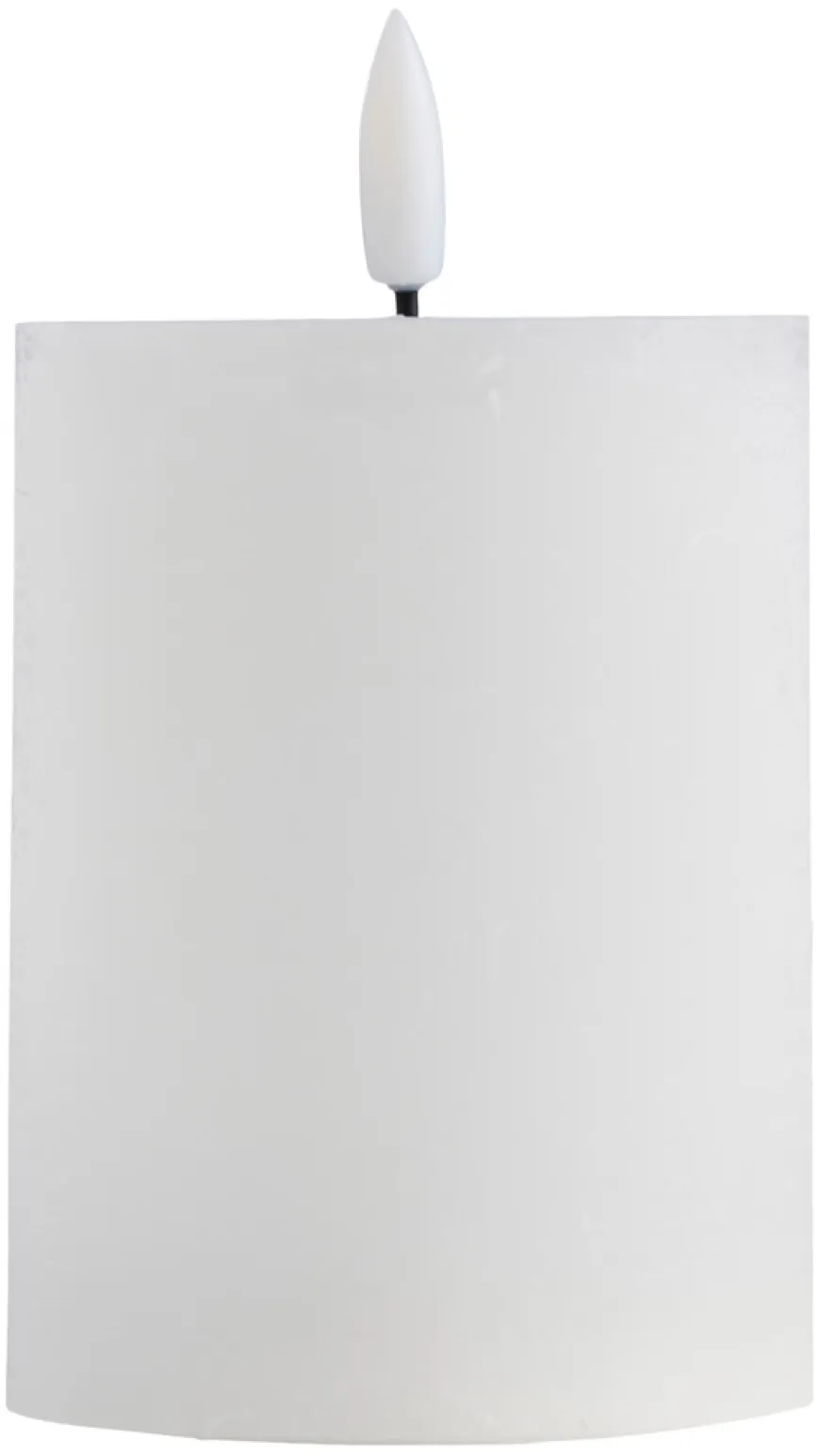 Kubbelys med 3D LED-flamme H10 cm