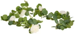 Kunstig blomsterranke hvit 210 cm