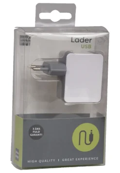 Lader med 2 USB porter