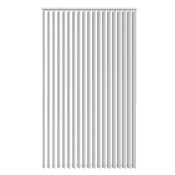 Lamellgardin hvit 100 x 250 cm