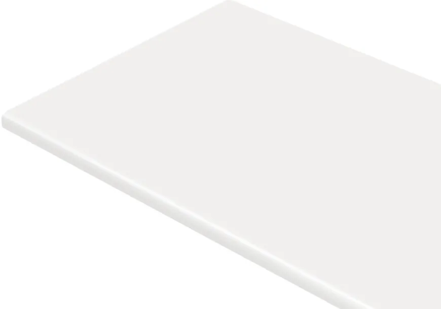 Laminatbenkeplate hvit 28 mm x 61 x 260 cm