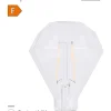LED-filamentpære diamant 2 W E27