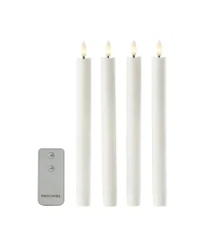 LED-stearinlys kronelys 4 stk.
