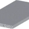 Listprofil flat aluminium - 2 x 15 mm x 2 meter