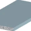 Listprofil flat sølv - 2 x 15 mm x 2 meter