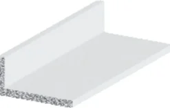Listprofil hvit - 10 x 15 mm x 1 meter