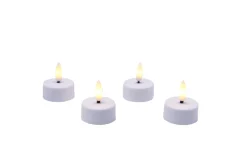 Luksus telys med LED 4 stk.