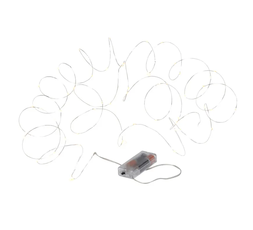 Lysslynge wire 50 LED-pærer 4,9 meter