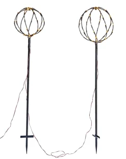 Lystrær kuppel med 96 LED H130/110 cm 2-pk.