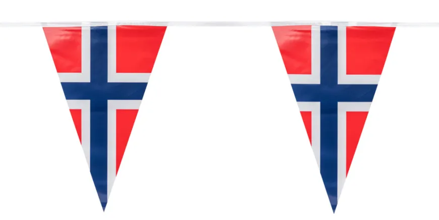 17. mai girlander med vimpler 5 meter