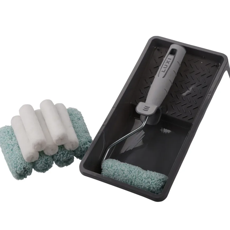 Malerullsett 10 cm 12 deler - Luxi