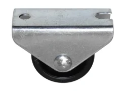 Møbelhjul bukk fast svart 30 mm