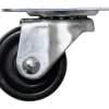 Møbelhjul dreibart med plate svart 30 mm