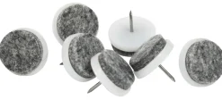 Møbelknotter med spiker Ø24 mm grå - 24 stk.