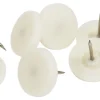 Møbelknotter Ø30 mm hvit plast 8 stk.