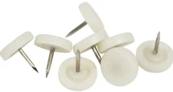 Møbelknotter Ø20 mm hvit plast 24 stk.