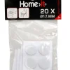 Møbelknotter selvklebende Ø17 mm hvit - 20 stk.