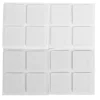 Møbelknotter selvklebende 25 x 25 mm hvit - 16 stk.