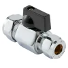 Minikuleventil 15 x 10 mm m/grep